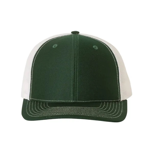 Trucker snapback cap made of polyester/cotton with a mesh back and... from ASI 84358 S&S Activewear
