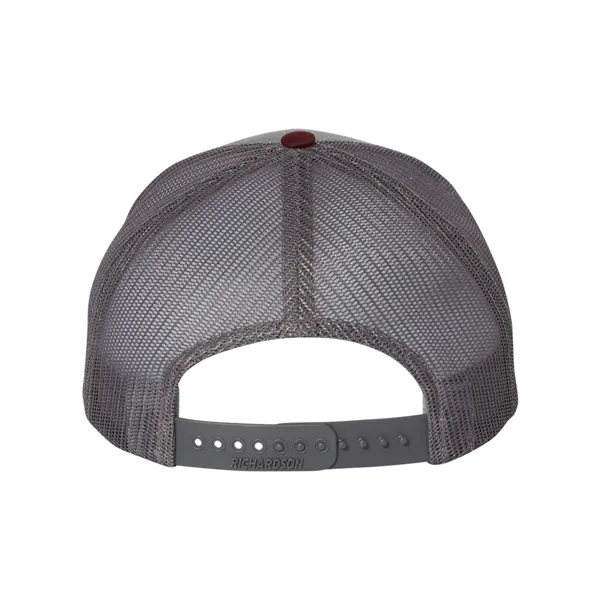 Trucker snapback cap made of polyester/cotton with a mesh back and... from ASI 84358 S&S Activewear