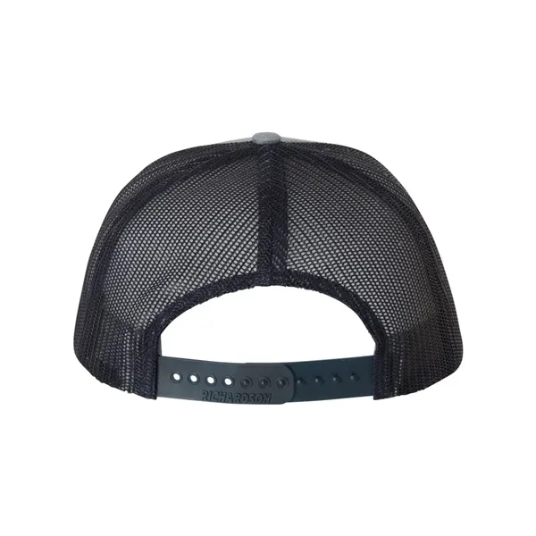 Trucker snapback cap made of polyester/cotton with a mesh back and... from ASI 84358 S&S Activewear