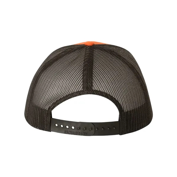 Trucker snapback cap made of polyester/cotton with a mesh back and... from ASI 84358 S&S Activewear