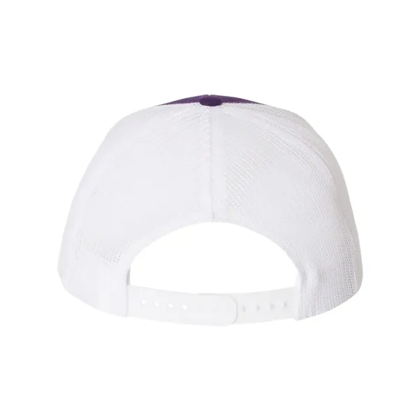 Trucker snapback cap made of polyester/cotton with a mesh back and... from ASI 84358 S&S Activewear