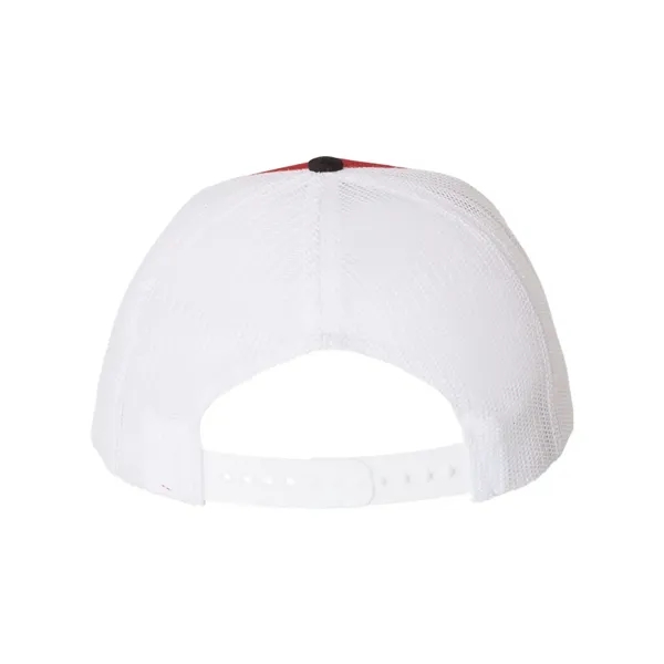 Trucker snapback cap made of polyester/cotton with a mesh back and... from ASI 84358 S&S Activewear