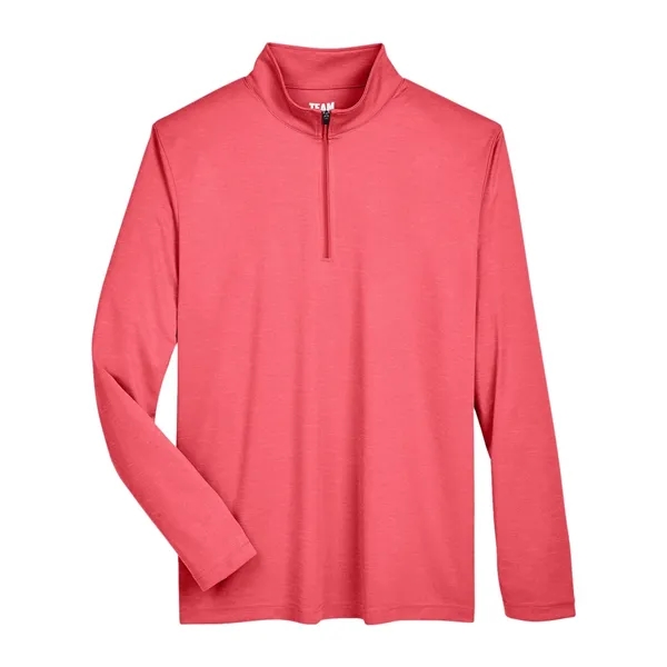 Team 365 Zone Sonic Heather Performance Quarter-Zip Pullover... from ASI 84358 S&S Activewear