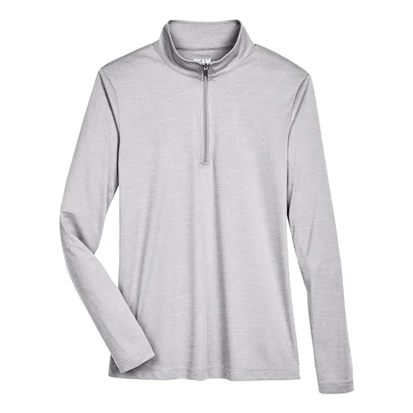 Team 365 Women's Zone Sonic Heather Performance Quarter-Zip... from ASI 84358 S&S Activewear