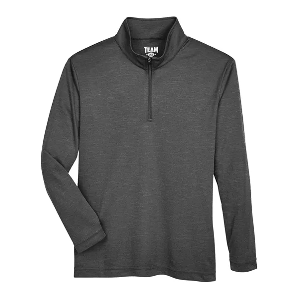 Team 365 Youth Zone Sonic Heather Performance Quarter-Zip... from ASI 84358 S&S Activewear