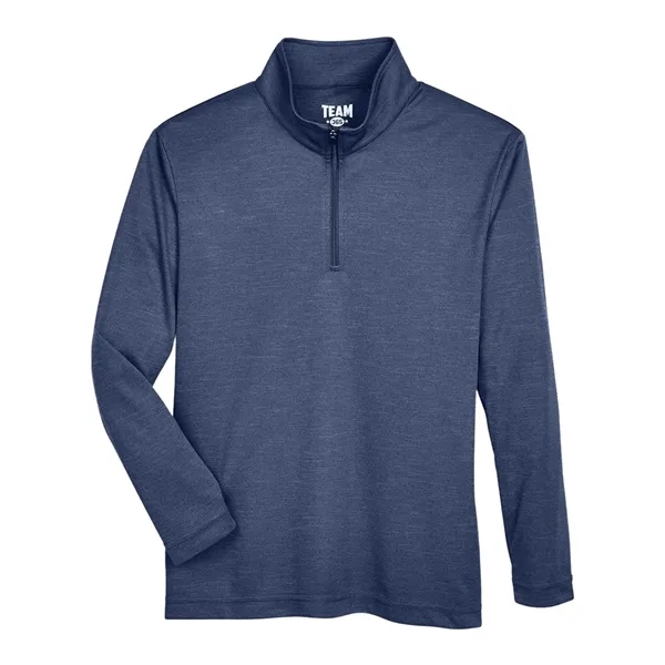 Team 365 Youth Zone Sonic Heather Performance Quarter-Zip... from ASI 84358 S&S Activewear