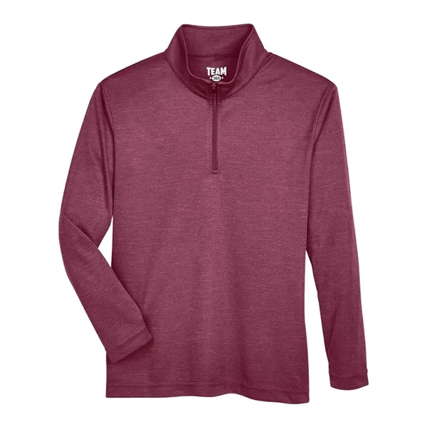 Team 365 Youth Zone Sonic Heather Performance Quarter-Zip... from ASI 84358 S&S Activewear
