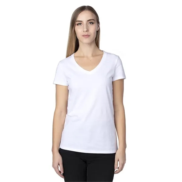 Threadfast Apparel Women's Ultimate CVC V-Neck T-Shirt... from ASI 84358 S&S Activewear
