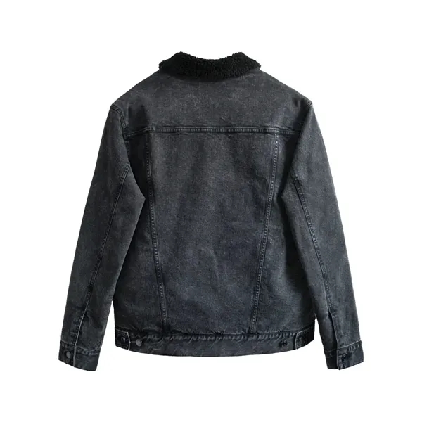 Threadfast Apparel Sherpa-Lined Denim Jacket... from ASI 84358 S&S Activewear