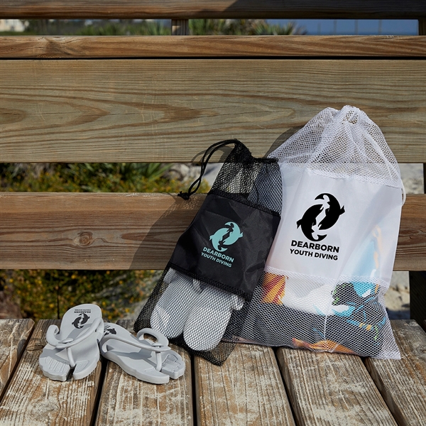 8.5" x 13" drawstring nylon mesh bag... from ASI 73520 Neet Feet / Neet Feet