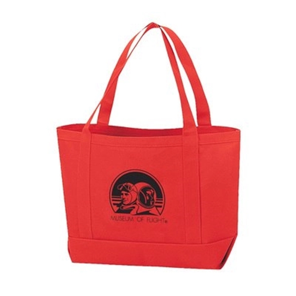 Canvas shopping tote bag with gusset and 22 inches handles.... from ASI 31517 Admart Products / Admart Line