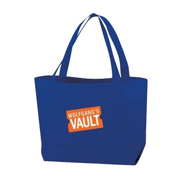 Canvas shopping tote bag with gusset and 22 inches handles.... from ASI 31517 Admart Products / Admart Line