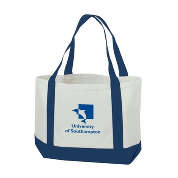 Canvas shopping tote bag with gusset and 22 inches handles.... from ASI 31517 Admart Products / Admart Line