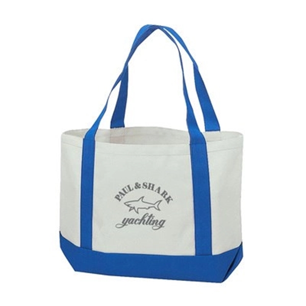 Canvas shopping tote bag with gusset and 22 inches handles.... from ASI 31517 Admart Products / Admart Line