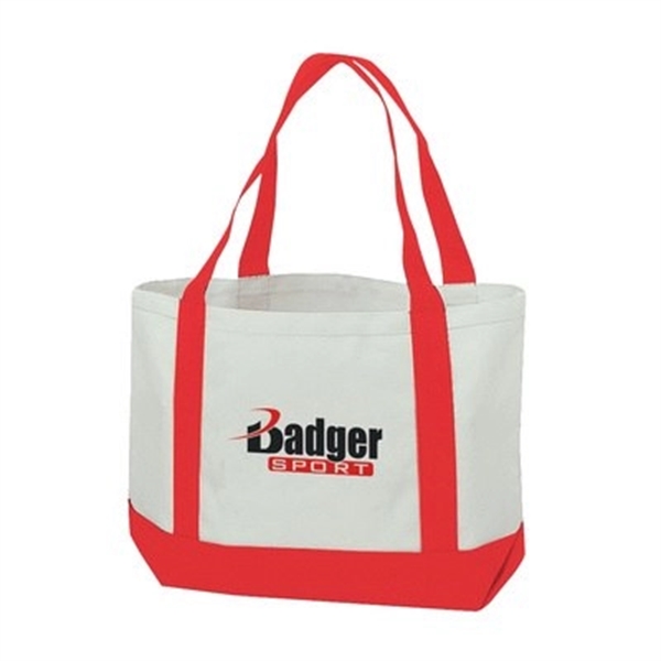 Canvas shopping tote bag with gusset and 22 inches handles.... from ASI 31517 Admart Products / Admart Line