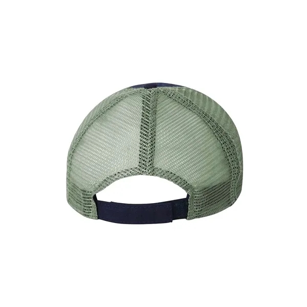 Structured, mid-profile washed trucker cap. Blank product.... from ASI 84358 S&S Activewear