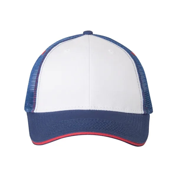 Structured six-panel trucker cap, blank.... from ASI 84358 S&S Activewear