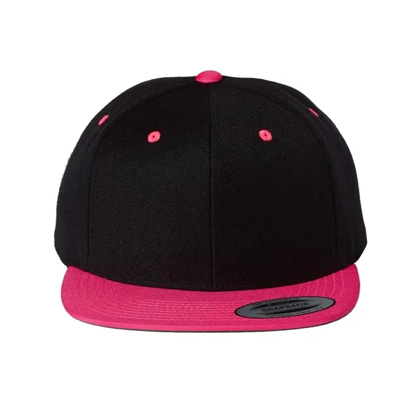 Wool blend flat bill snapback cap. Blank.... from ASI 84358 S&S Activewear