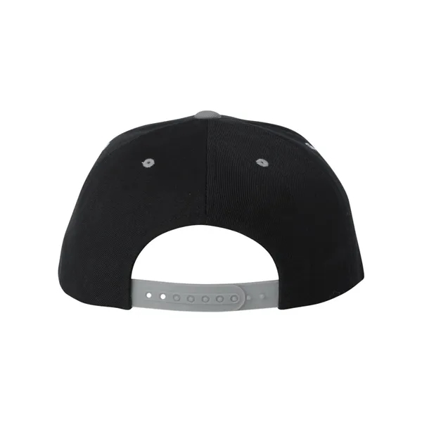 Wool blend flat bill snapback cap. Blank.... from ASI 84358 S&S Activewear