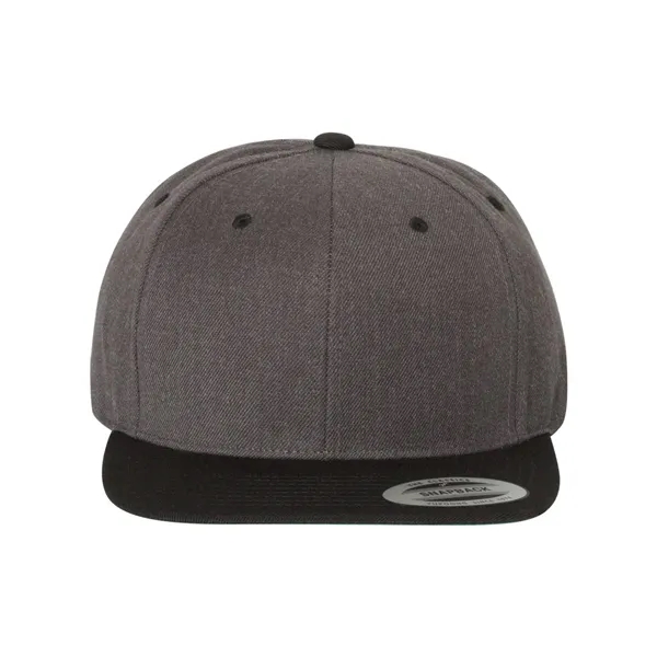 Wool blend flat bill snapback cap. Blank.... from ASI 84358 S&S Activewear