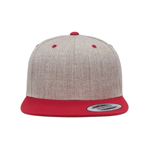 Wool blend flat bill snapback cap. Blank.... from ASI 84358 S&S Activewear