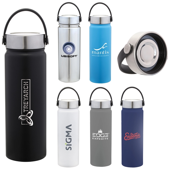 Hydra Drinkware 20 oz double wall, stainless water bottle.... from ASI 46755 Cosmo Promos