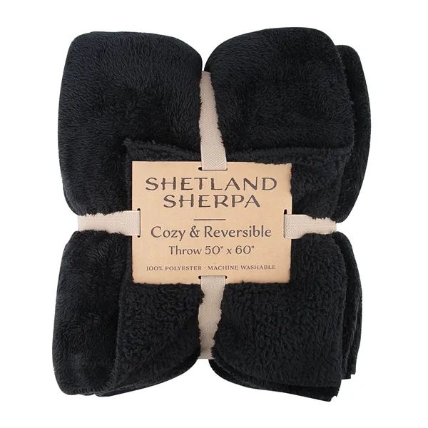 Shetland Sherpa 50 x 60 Reversible Blanket... from ASI 67866 Logomark/Valumark