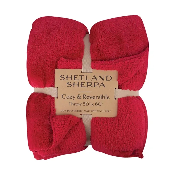 Shetland Sherpa 50 x 60 Reversible Blanket... from ASI 67866 Logomark/Valumark