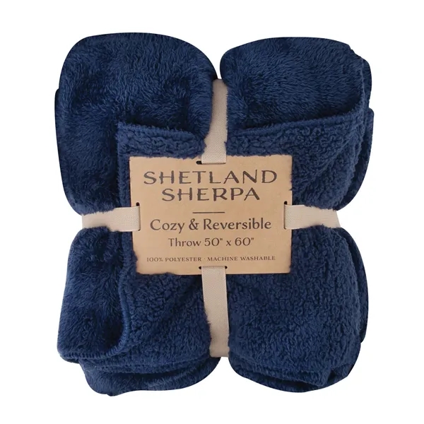Shetland Sherpa 50 x 60 Reversible Blanket... from ASI 67866 Logomark/Valumark