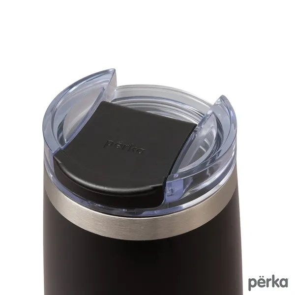 3.38" x 7.31" x 3.38" Perka® Erie 16-ounce double-wall stainless steel... from ASI 67866 Logomark/Valumark