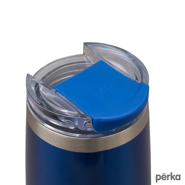 3.38" x 7.31" x 3.38" Perka® Erie 16-ounce double-wall stainless steel... from ASI 67866 Logomark/Valumark