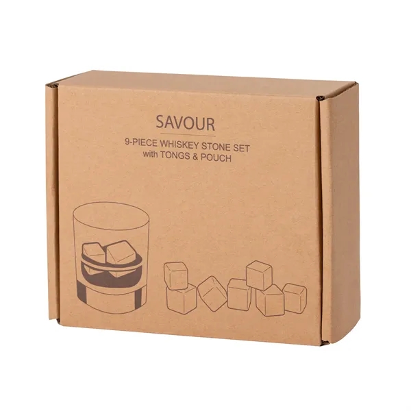 Savour 11-Piece Whiskey Stone Set... from ASI 67866 Logomark/Valumark