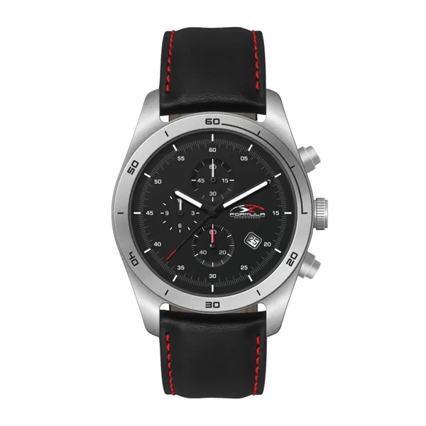 42MM STEEL MATTE SILVER CASE, CHRONOGRAPH MVMT, BL...... from ASI 67866 Logomark/Valumark
