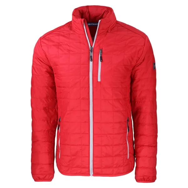 Men's puffer jacket with insulation, full-zip, hood, wind and water resistance,... from ASI 47965 Cutter & Buck