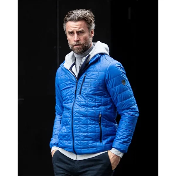 Men's puffer jacket with insulation, full-zip, hood, wind and water resistance,... from ASI 47965 Cutter & Buck