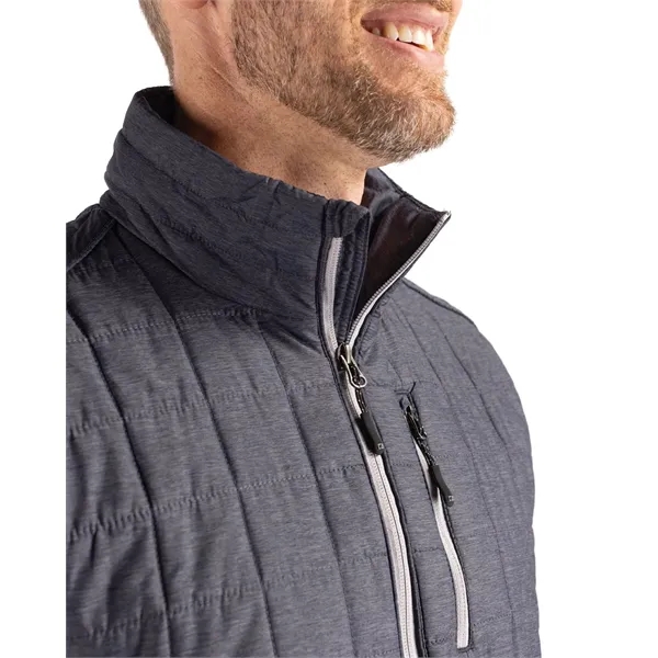 Men's puffy vest with insulation, full-zip, wind and water resistance, and... from ASI 47965 Cutter & Buck