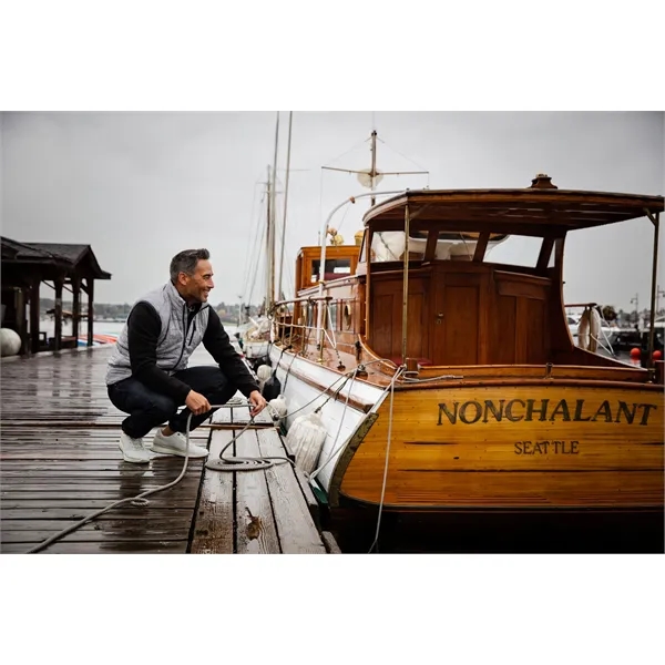 Men's puffy vest with insulation, full-zip, wind and water resistance, and... from ASI 47965 Cutter & Buck