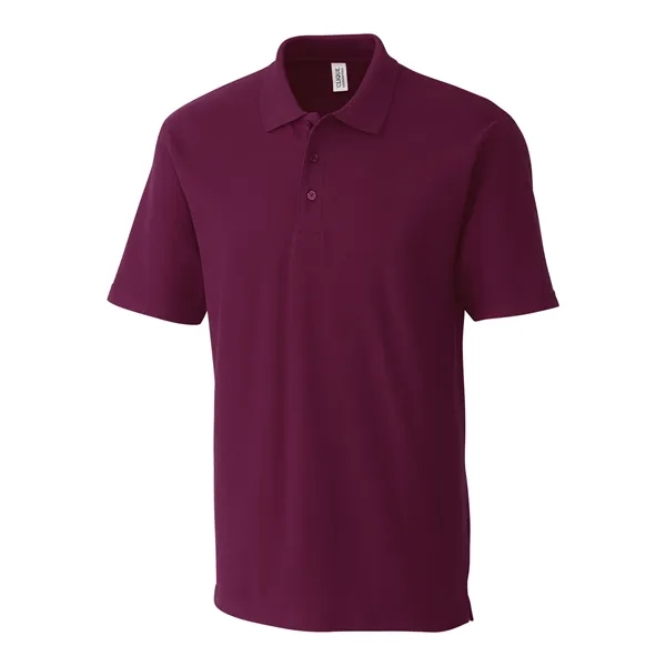 Men's polo with short sleeves, rib-knit collar, three-button placket, and side... from ASI 47965 Cutter & Buck