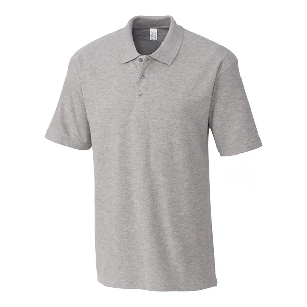Men's polo with short sleeves, rib-knit collar, three-button placket, and side... from ASI 47965 Cutter & Buck