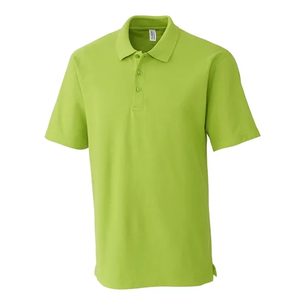 Men's polo with short sleeves, rib-knit collar, three-button placket, and side... from ASI 47965 Cutter & Buck