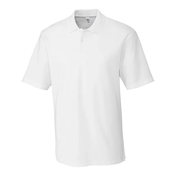 Men's polo with short sleeves, rib-knit collar, three-button placket, and side... from ASI 47965 Cutter & Buck