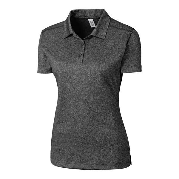 Women's polo with short sleeves, three-button placket, self-fabric neck trim, and... from ASI 47965 Cutter & Buck