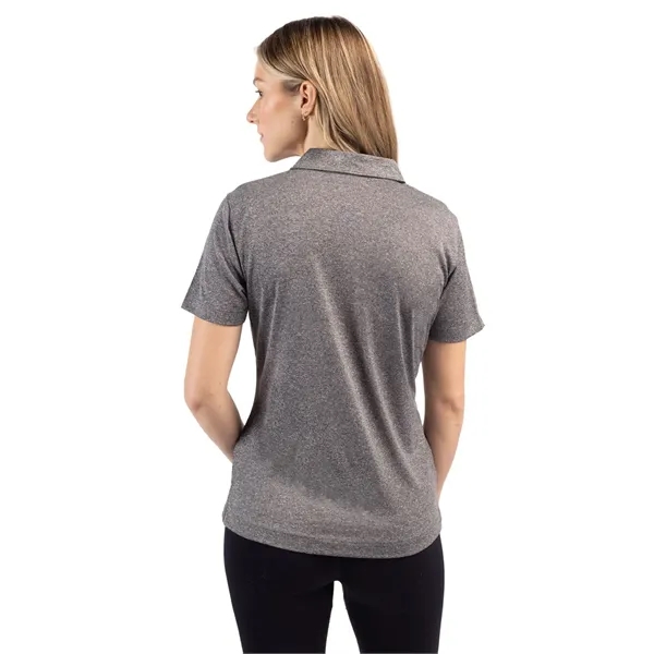 Women's polo with short sleeves, three-button placket, self-fabric neck trim, and... from ASI 47965 Cutter & Buck