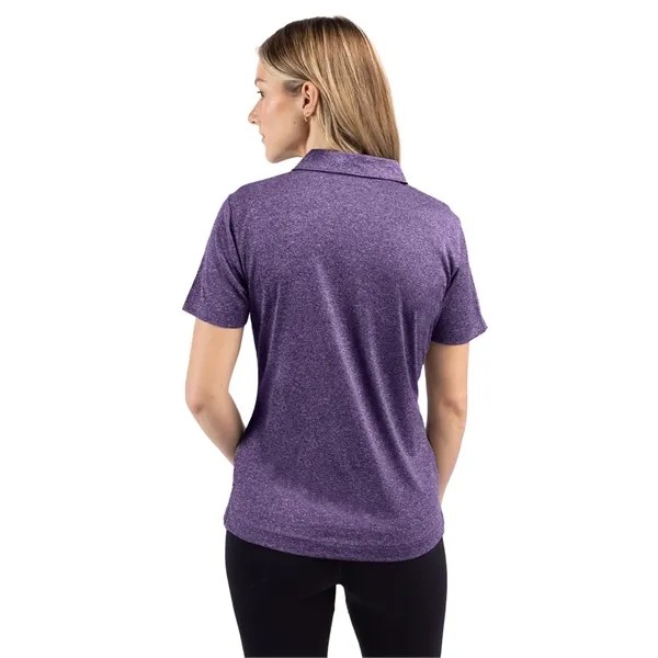 Women's polo with short sleeves, three-button placket, self-fabric neck trim, and... from ASI 47965 Cutter & Buck