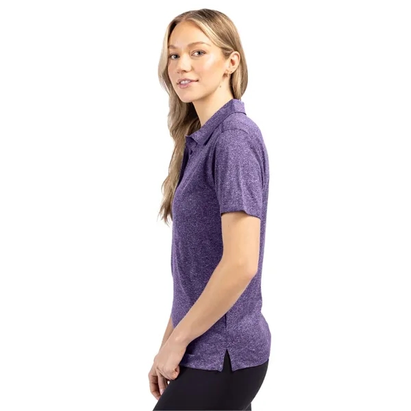 Women's polo with short sleeves, three-button placket, self-fabric neck trim, and... from ASI 47965 Cutter & Buck