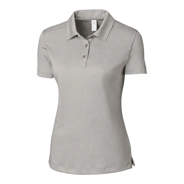 Women's polo with short sleeves, three-button placket, self-fabric neck trim, and... from ASI 47965 Cutter & Buck