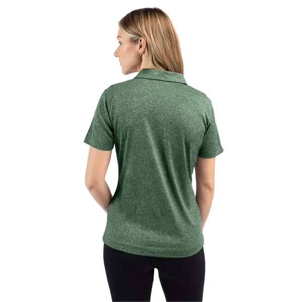 Women's polo with short sleeves, three-button placket, self-fabric neck trim, and... from ASI 47965 Cutter & Buck