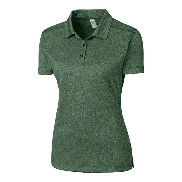 Women's polo with short sleeves, three-button placket, self-fabric neck trim, and... from ASI 47965 Cutter & Buck