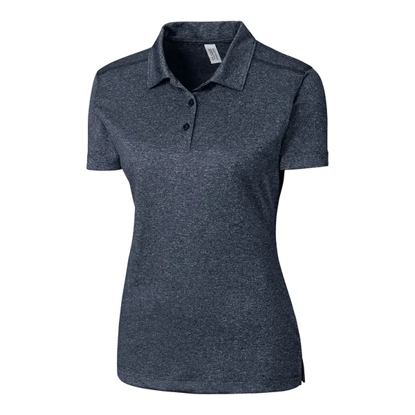 Women's polo with short sleeves, three-button placket, self-fabric neck trim, and... from ASI 47965 Cutter & Buck