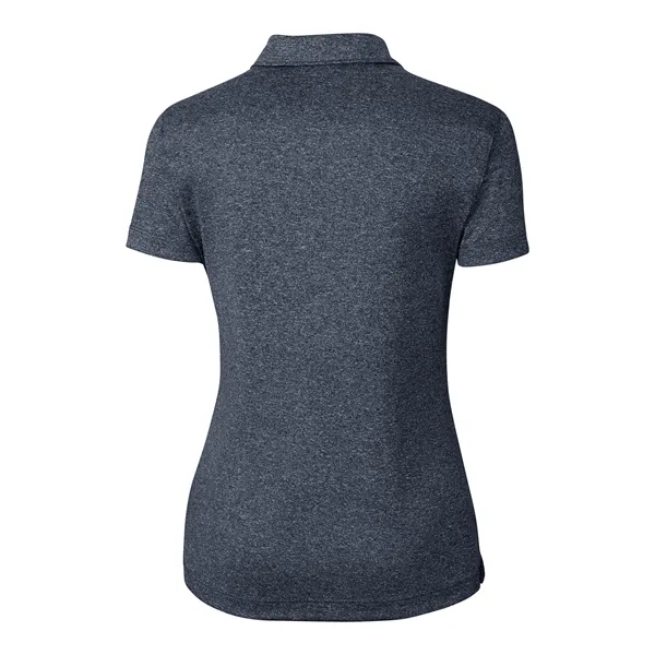 Women's polo with short sleeves, three-button placket, self-fabric neck trim, and... from ASI 47965 Cutter & Buck